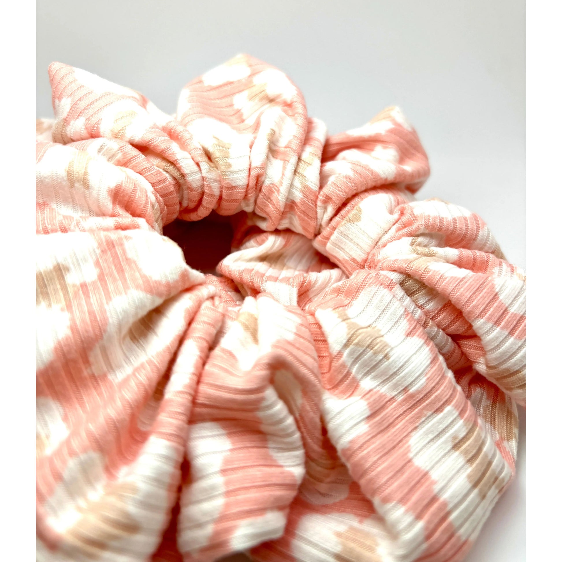 Pink Cheetah Ribbed Scrunchie Enchanted Scrunch