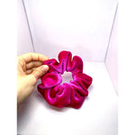 Load image into Gallery viewer, Mini Neon Pink Velvet Scrunchie
