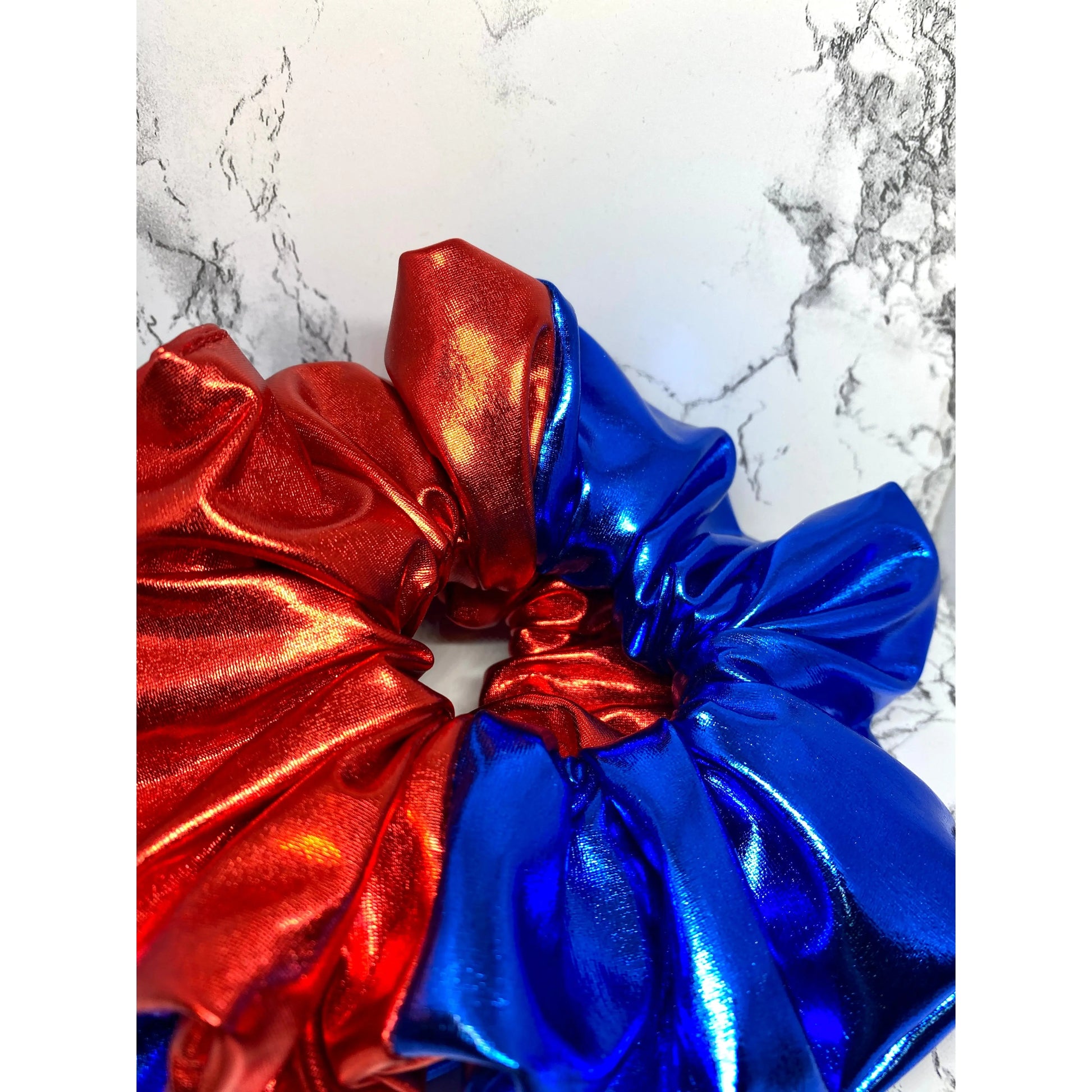 4th of July Faux Leather Scrunchie enchantedscrunch