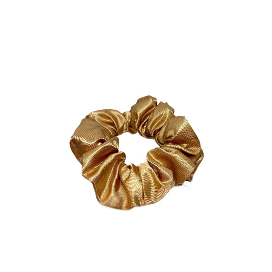 Mini Gold Silk Scrunchie