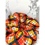 Load image into Gallery viewer, Plaid Fall Bullet Scrunch
