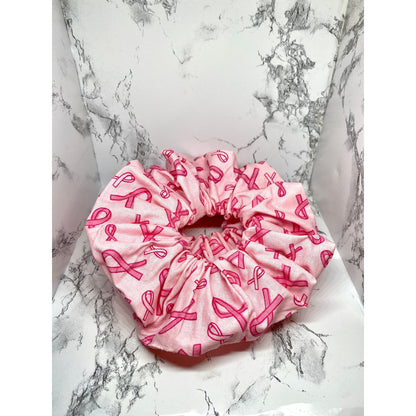 Pink Breast Cancer Scrunchie