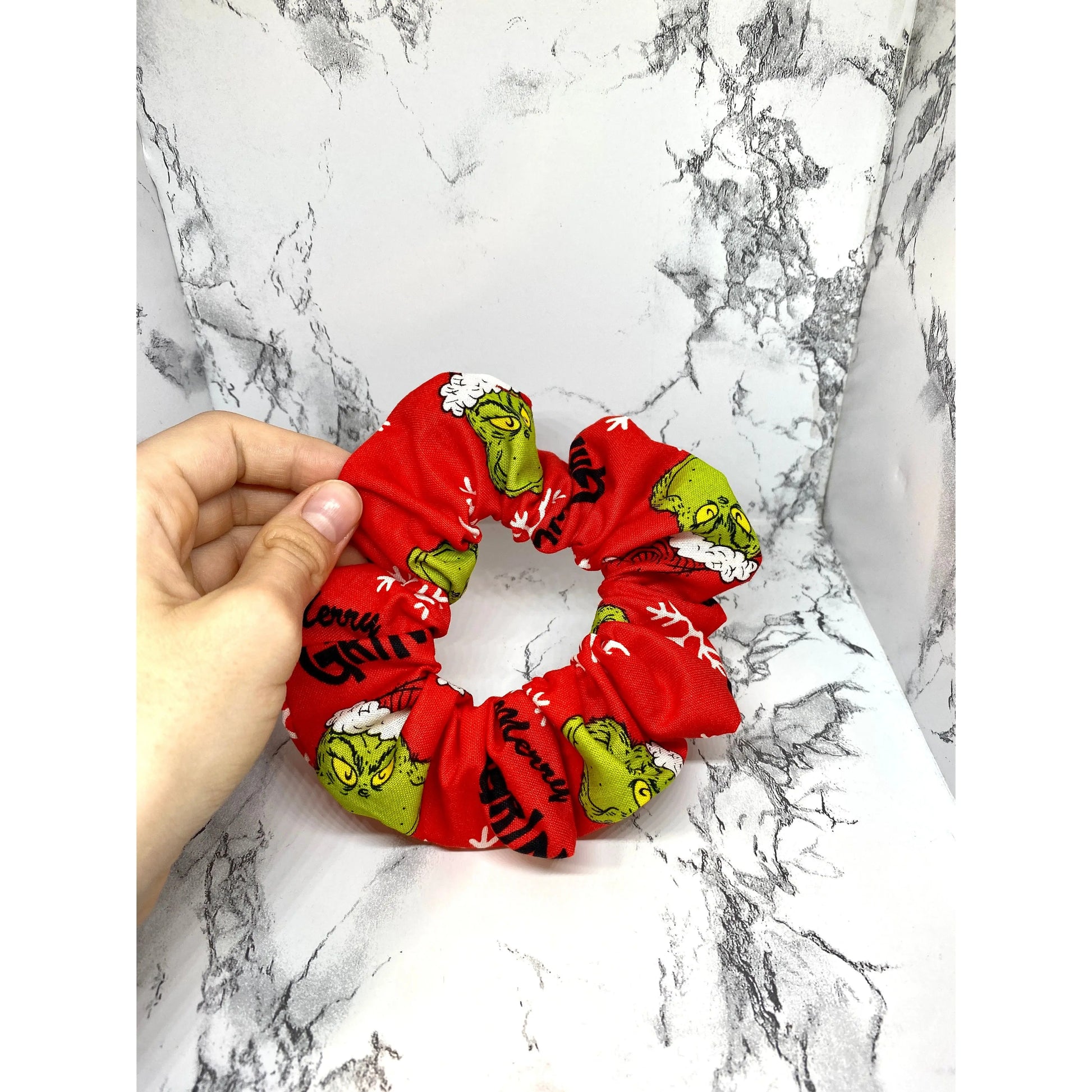 Mini Red Grinchmas Christmas Scrunch Enchanted Scrunch