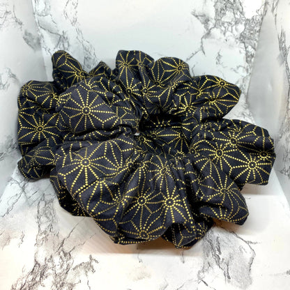 Gold Star of David Hanukkah Scrunchie Enchanted Scrunch