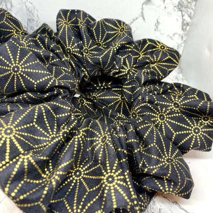 Gold Star of David Hanukkah Scrunchie Enchanted Scrunch