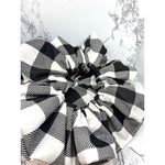 Load image into Gallery viewer, Black and White Buffalo Christmas Scrunchie

