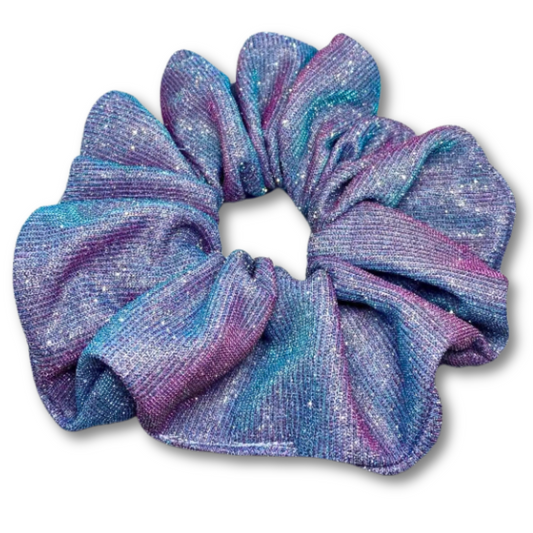 Blue Purple Sparkle Scrunchie