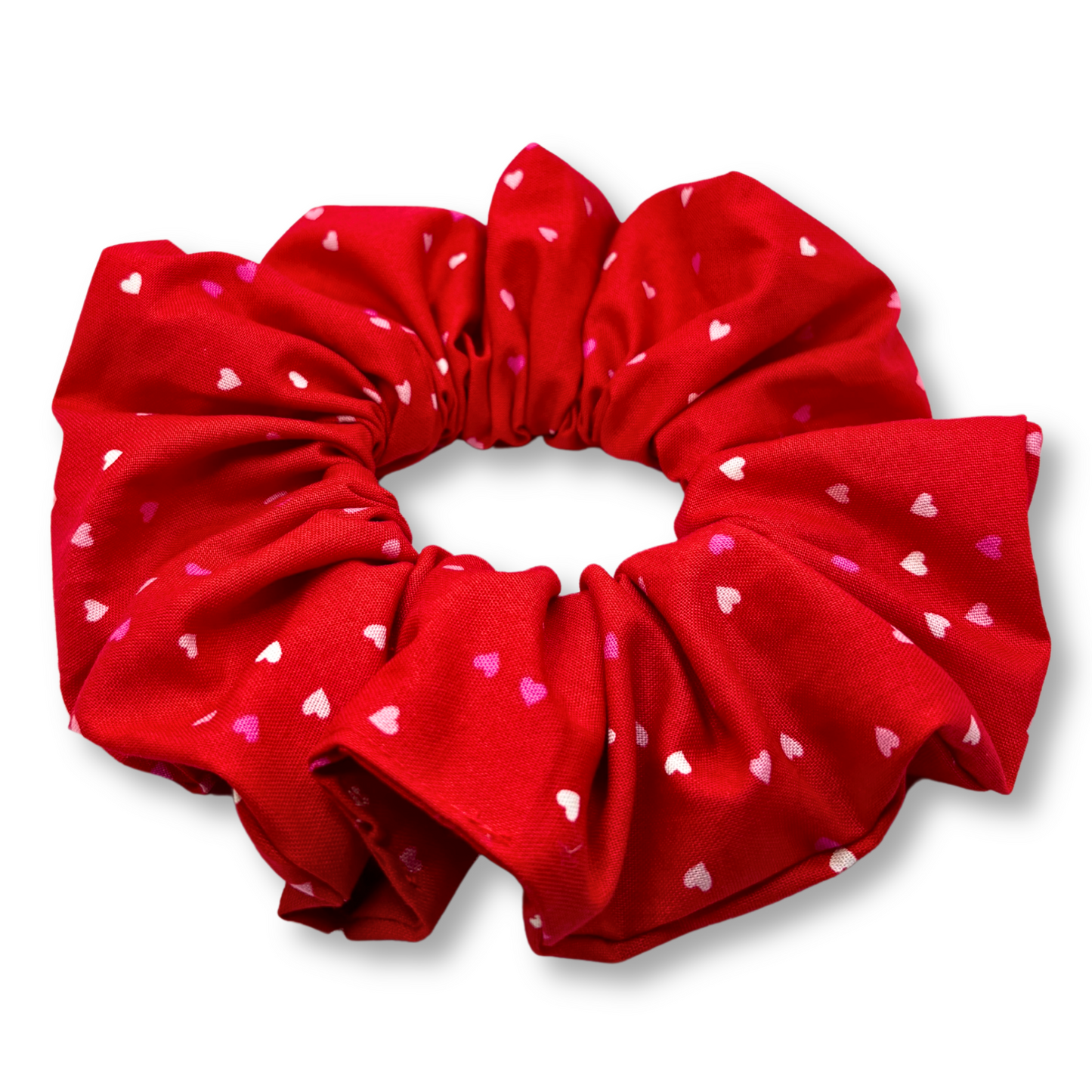 Red Hearts Valentine's Day Scrunchie