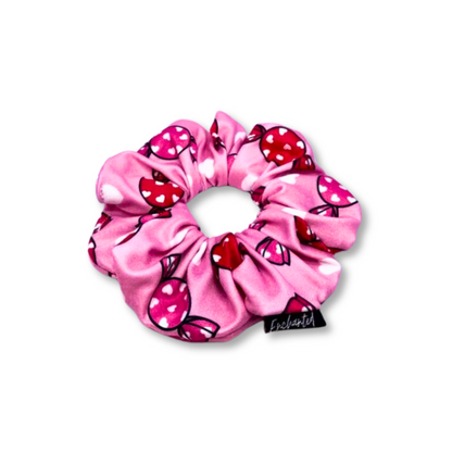 Mini Pink Candy Valentine's Day Scrunchie