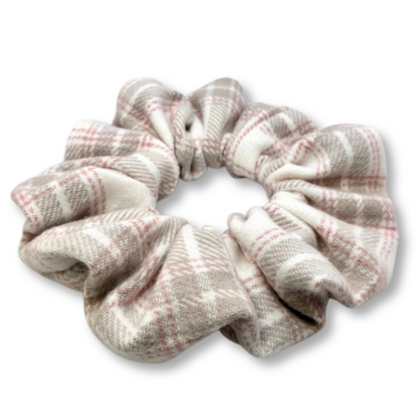 Pink Plaid Valentine's Day Scrunchie