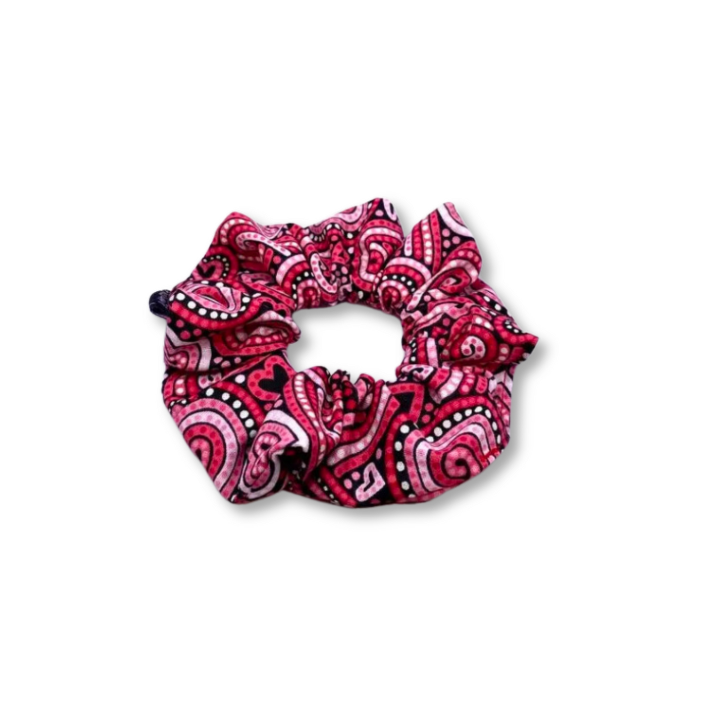 Mini Paisley Hearts Scrunchie