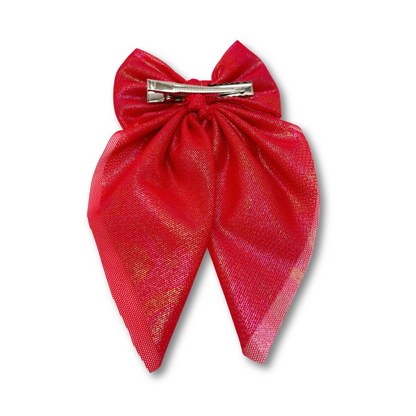 Iridescent Red Small Bow