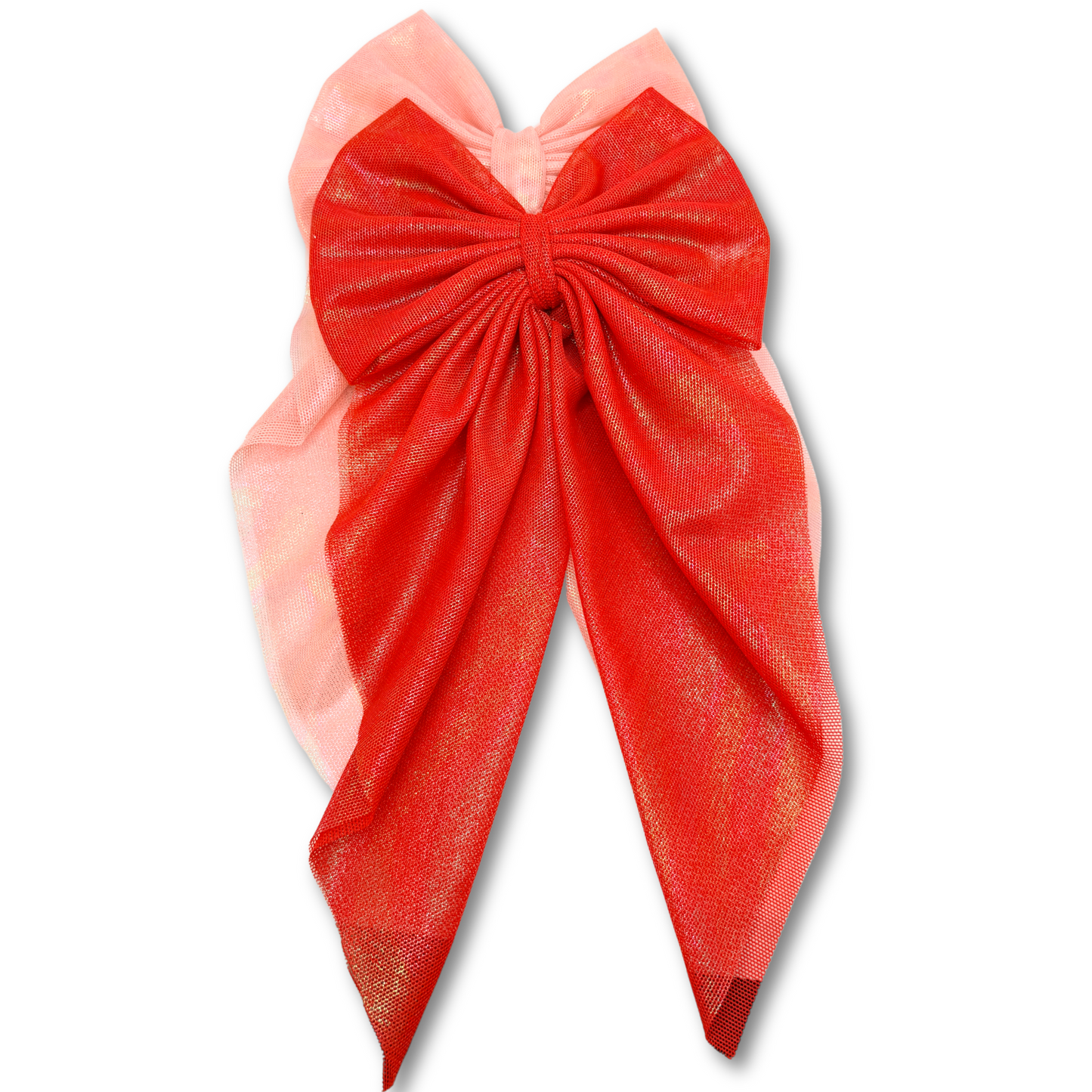 Pink & Red Long Tail Valentine's Day Bow Set