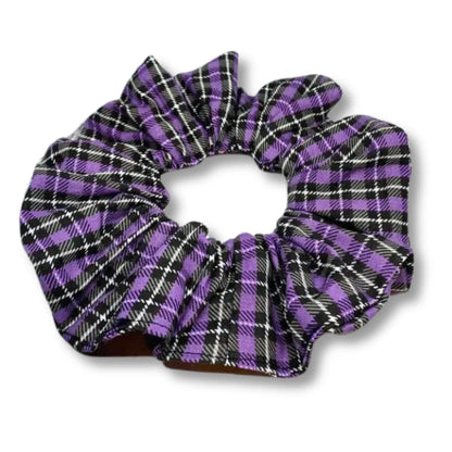 Purple Plaid Halloween Scrunch Enchanted Scrunch