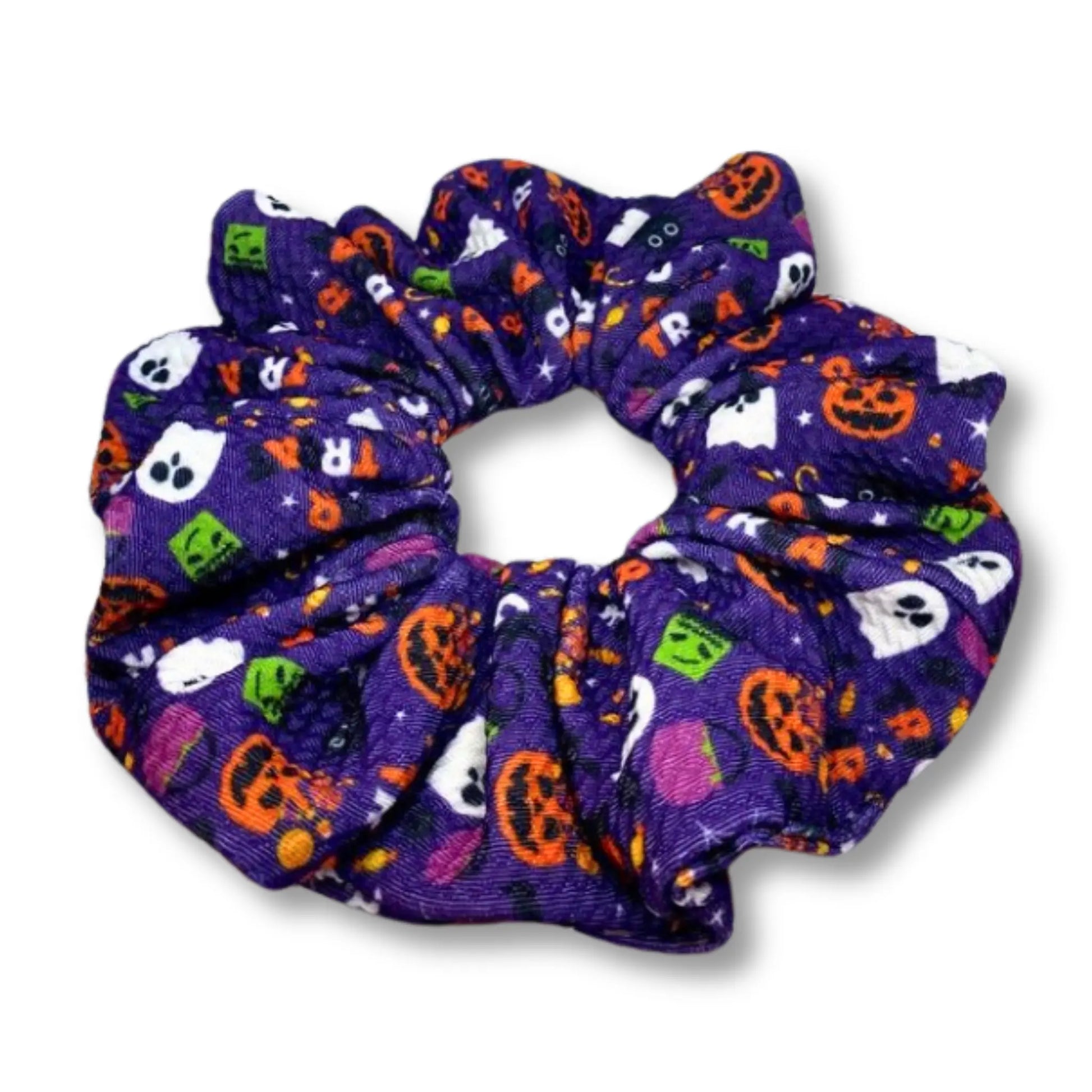 Purple Trick-or-Treat Critters Halloween Bullet Scrunch Enchanted Scrunch