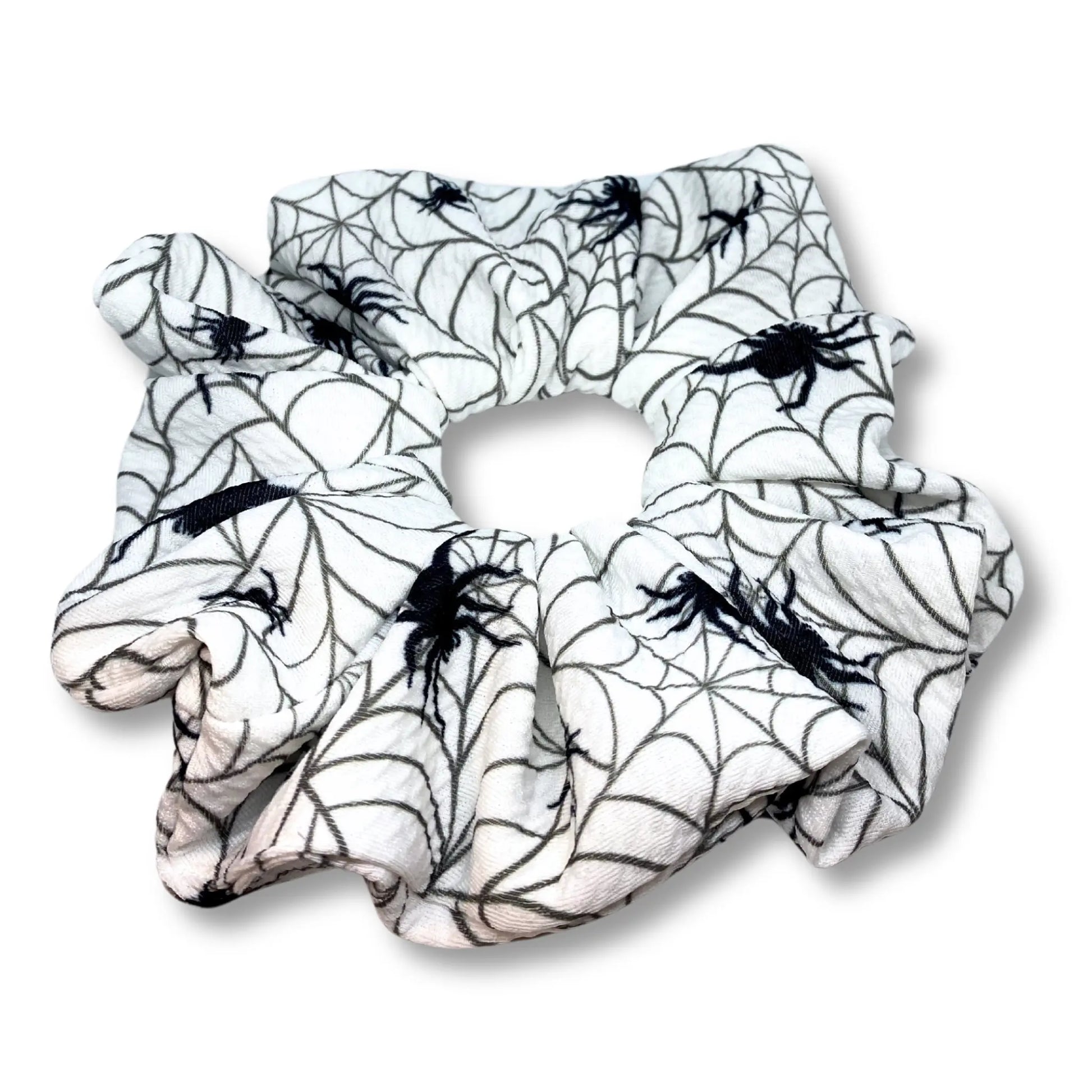 White Spiderweb Halloween Bullet Scrunch Enchanted Scrunch