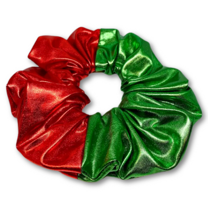 Faux Leather Christmas Scrunchie