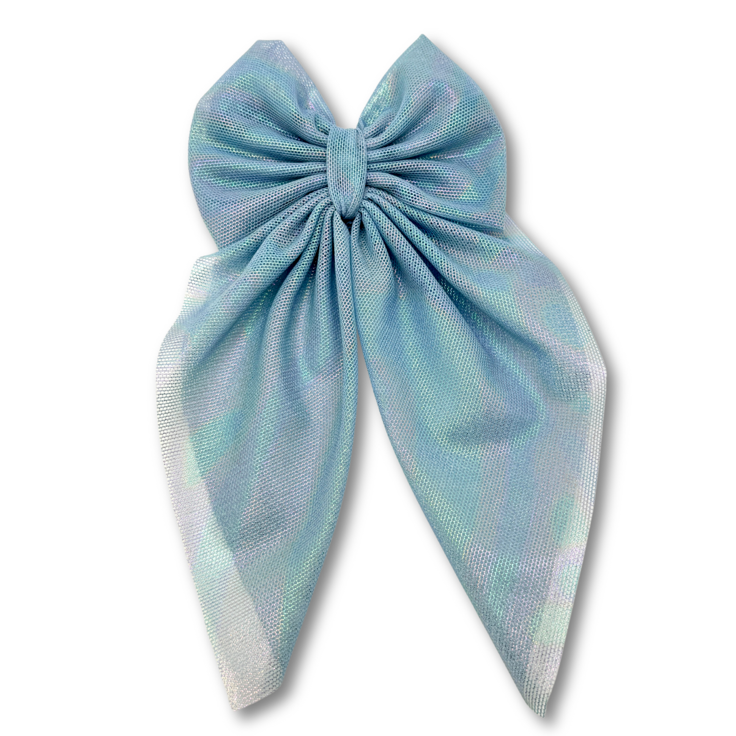 Iridescent Blue Small Bow