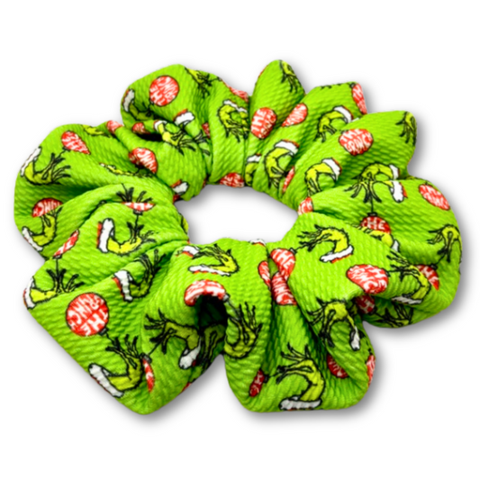 Grinch Ornament Christmas Bullet Scrunchie