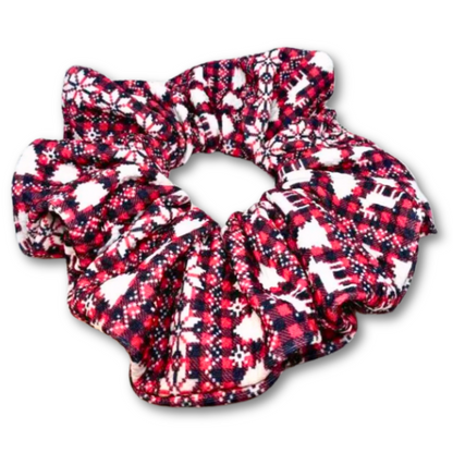 Buffalo Ugly Sweater Christmas Bullet Scrunchie