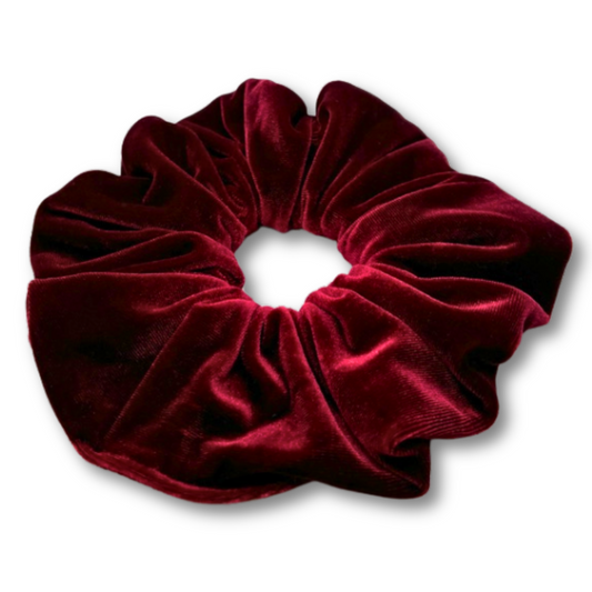 Burgundy Velvet Scrunchie