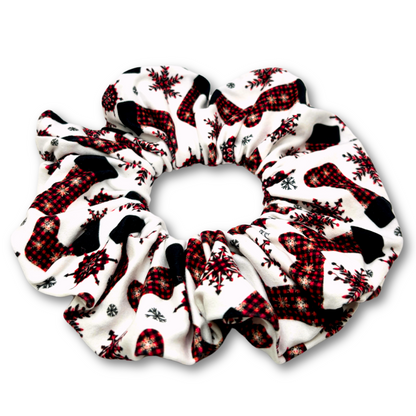 Red Stocking Christmas Scrunchie