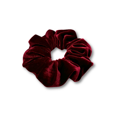 Mini Burgundy Velvet Scrunchie