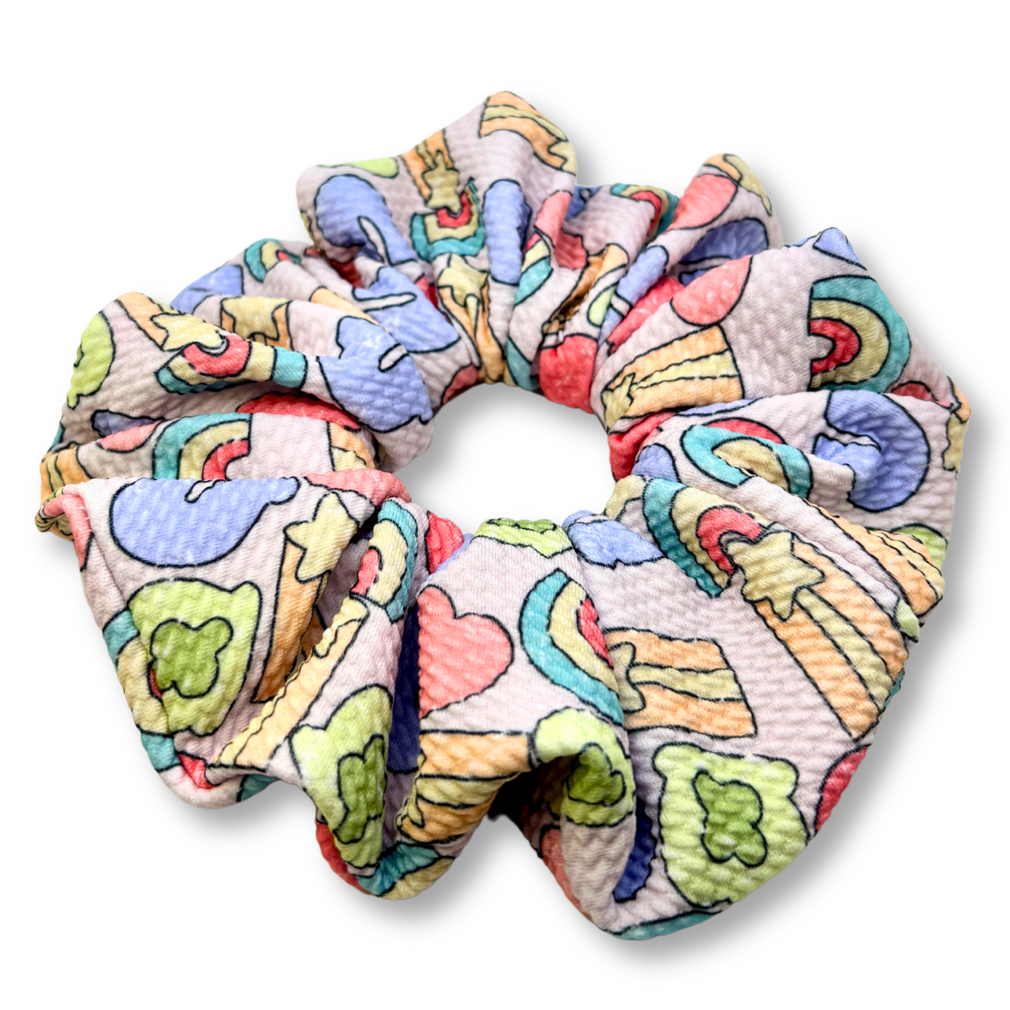 Pink Lucky Charms Bullet Scrunchie