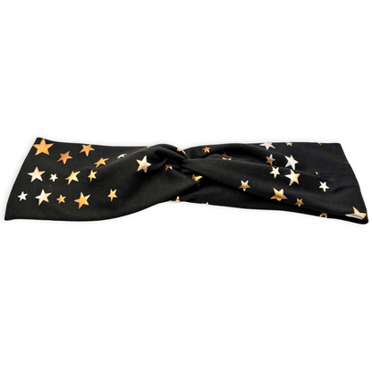 Black Star Twist Knot Headband