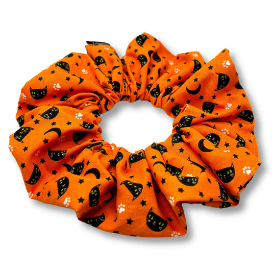 Orange Cats Halloween Scrunchie Enchanted Scrunch