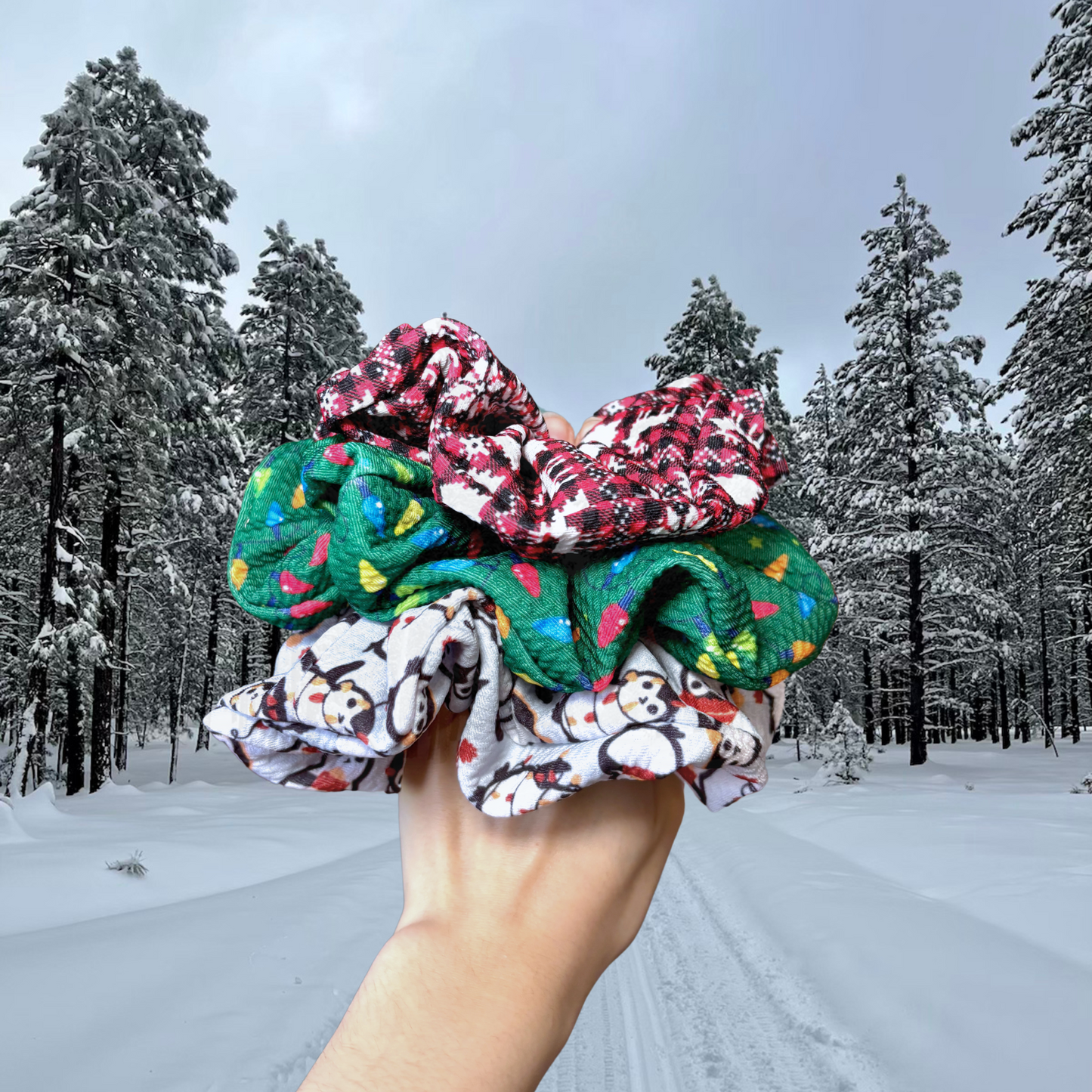 2 for 1 Christmas Scrunchie Enchanted Scrunch