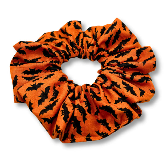 Orange Bats Halloween Scrunchie Enchanted Scrunch