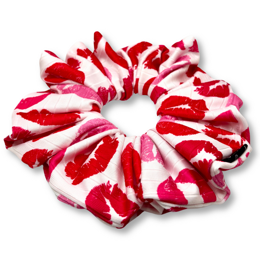 Kisses Valentine's Day Scrunchie