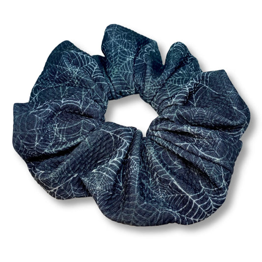 Dark Spiderweb Halloween Bullet Scrunchie Enchanted Scrunch