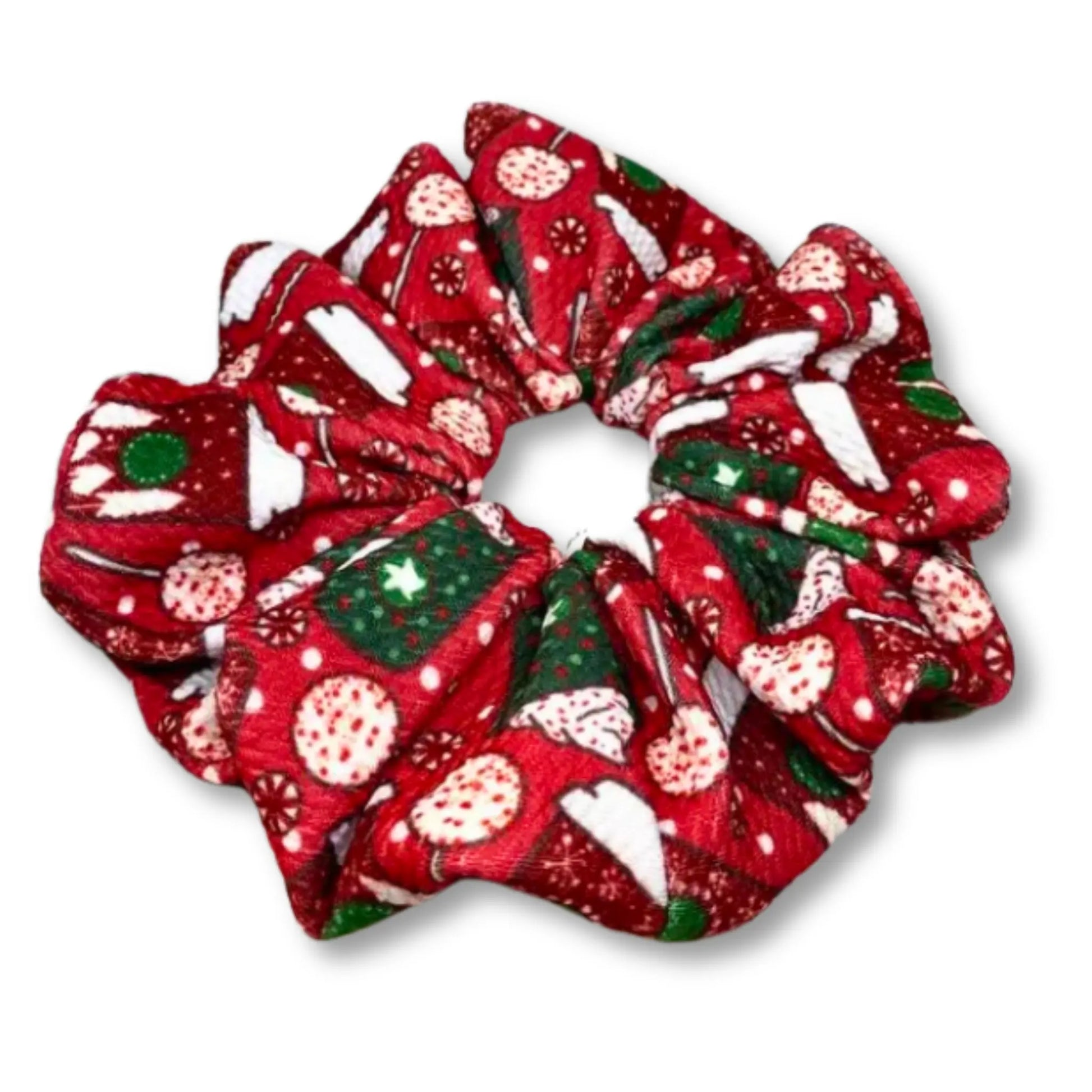 Red Coffee Cup Christmas Bullet Scrunchie Enchanted Scrunch