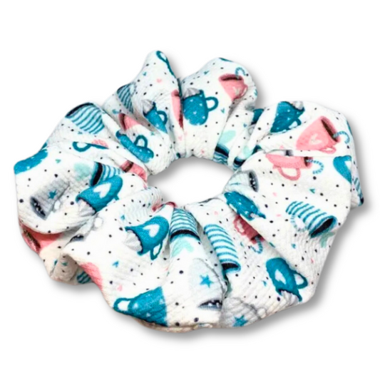 White Hot Cocoa Christmas Bullet Scrunchie