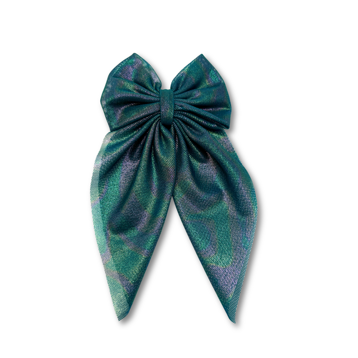 Iridescent Green Small Bow