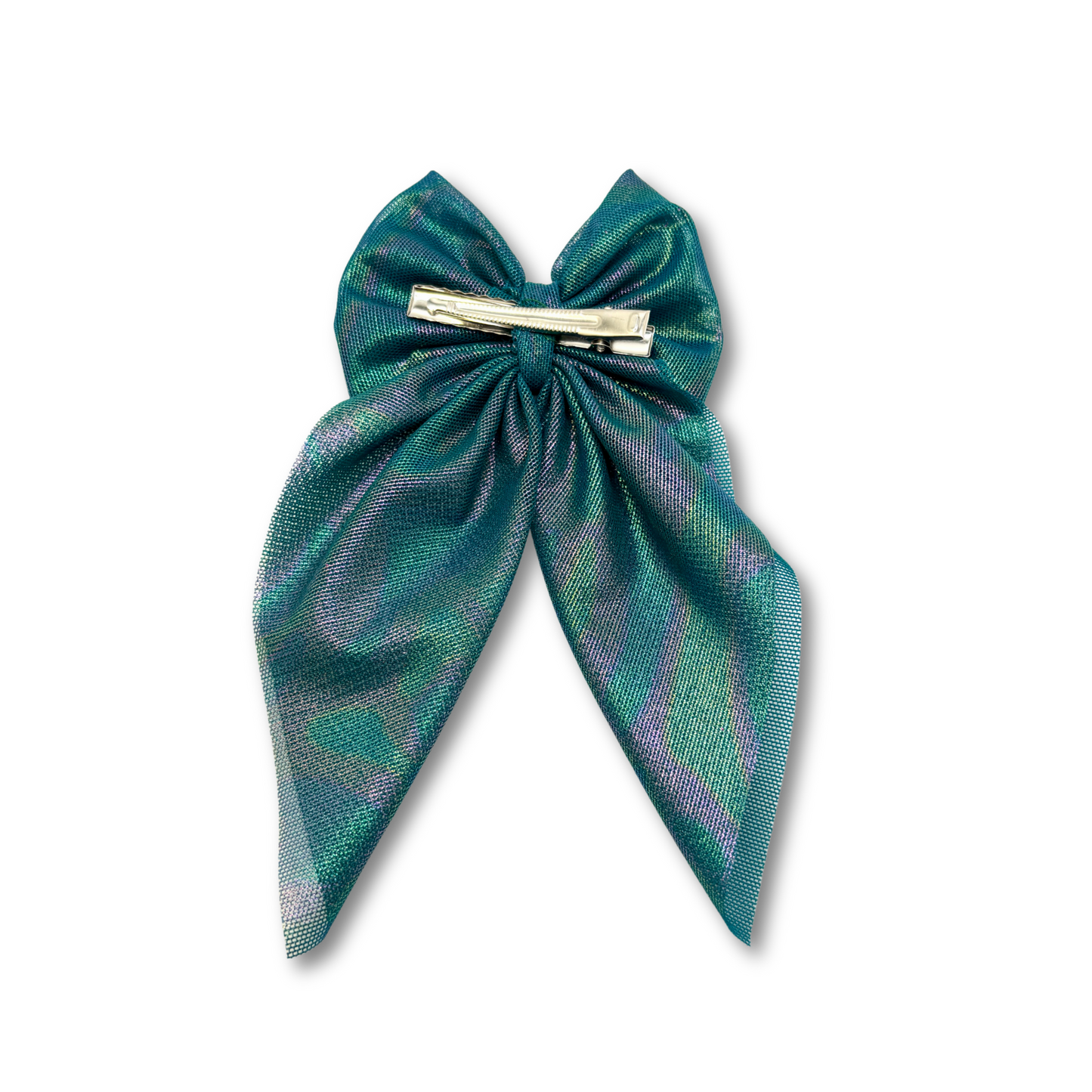 Iridescent Green Small Bow