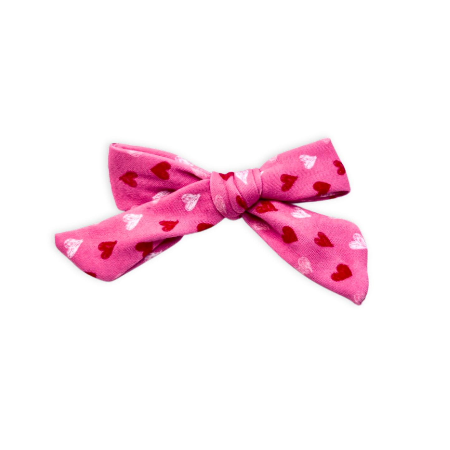 Pink Hearts Valentine's Day Bow