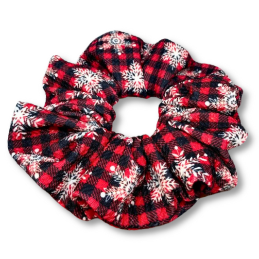 Buffalo Snowflake Christmas Bullet Scrunchie