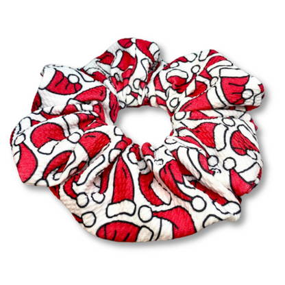 Santa Hat Christmas Bullet Scrunchie