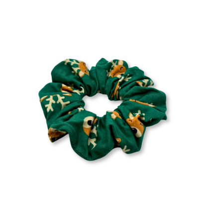 Mini Green Reindeer Scrunchie