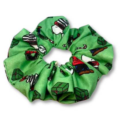 Green Christmas Snoopy Scrunchie Enchanted Scrunch