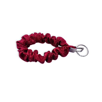 Red Sparkle Valentine's Day Scrunchie Wristlet