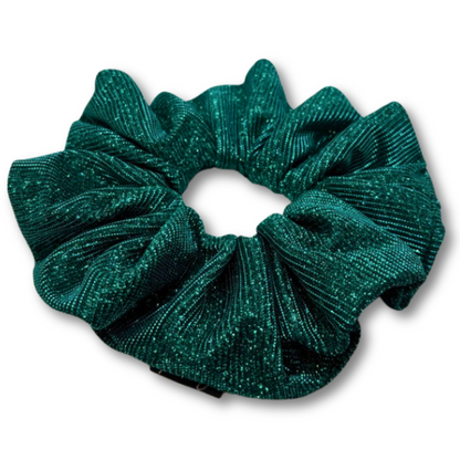 Forest Green Sparkle Scrunchie