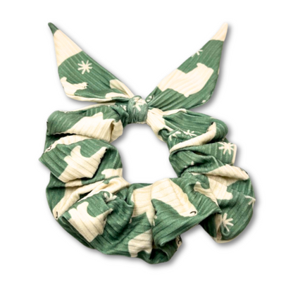 Mini Mint Polar Bear Tie Scrunchie