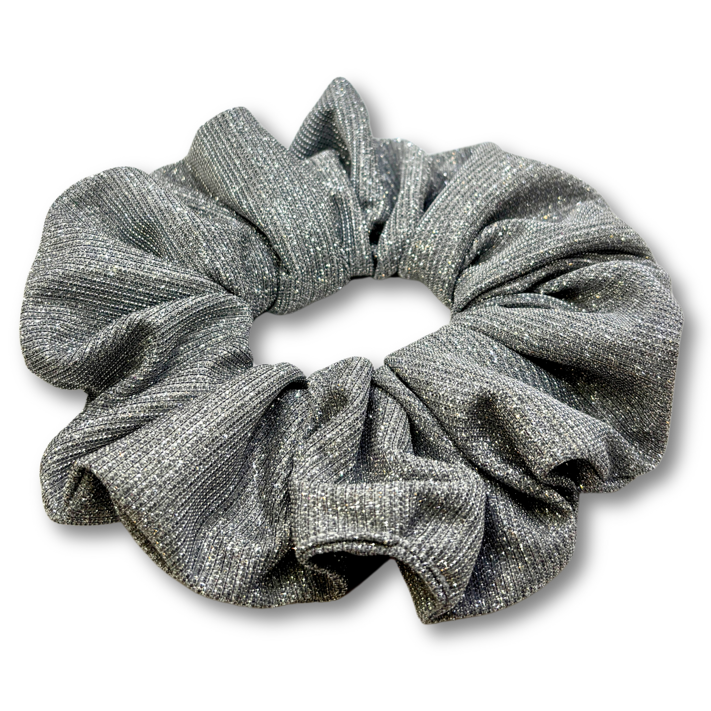 Silver Sparkle Scrunchie