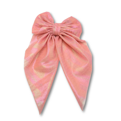 Iridescent Pink Small Bow