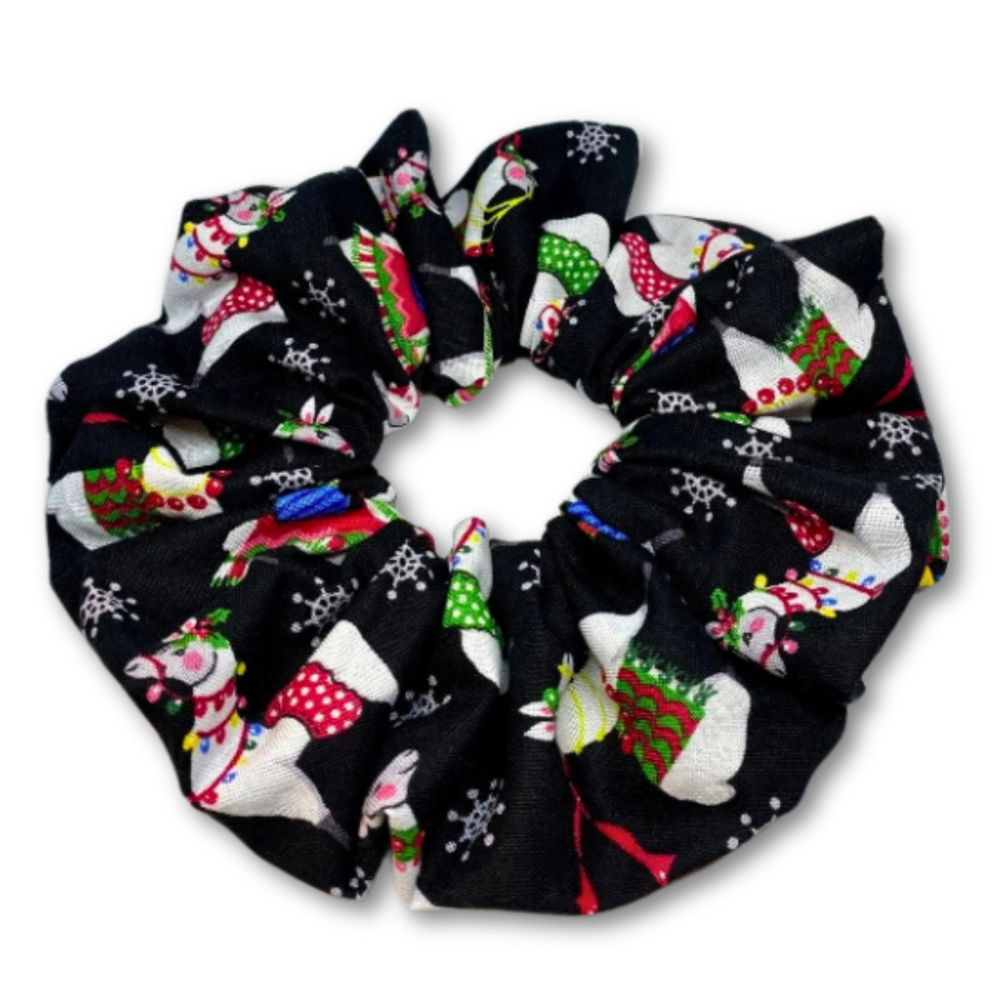 Christmas Llama Scrunchie