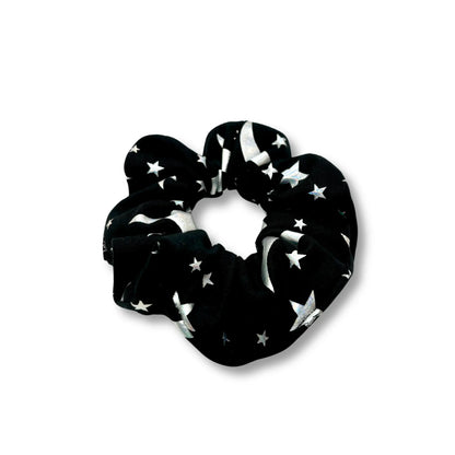 Mini Holographic Moon and Star Halloween Scrunchie Enchanted Scrunch